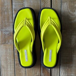 Gianni Bini Neon Yellow Sandals